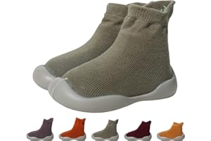 OUTFIT SPRING Scarpe Calzini Antiscivolo Bambino Bambina, Scarpe Primi Passi Calze Antiscivolo Neonato, Suola Morbida Pantofole Bambini Maglia Scarpe Calzino con Cartone Animato 6-36 Mesi