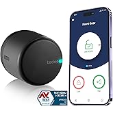 tedee Go Retrofit Smart Door Lock, Digital Lock with Auto Lock and App, Security Smart Lock Keyless Access with AV-TEST Certi