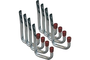 VASALAT secotec vas148 Crochet mural en forme de U 120 x 80 mm Packaging Lot de 8, 8