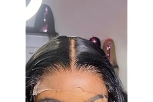 BEEOS 5x5 SKINLIKE Real HD Lace Closure Only, Bleached Knot Pre-plucked Hairline 0.10mm Ultra-thin Invisible Swiss HD Lace Natural Black Straight Human Hair 16 Inch