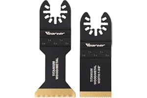 Vearter 2Pcs 34/44mm hoja de sierra universal, recubierta de titanio, para cortar metal