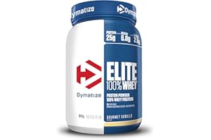 Dymatize Elite 100% Whey Gourmet Vanilla 942g - Low Sugar Whey Protein + BCAAs