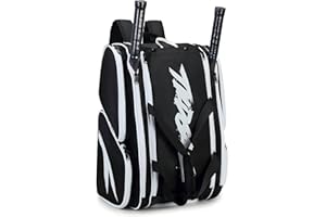 TILDOSAC Tennis Bag, Padel Racket Bag Tennis Backpack for Padel Tennis Pickleball Paddles, Large Padel Racket Protector Backpack, Large Sport Pickleball Bag with Fence Hook, Shoe Compartment