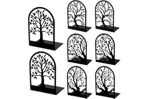 Otauoaea 4 paia fermalibri metallo scuola casa ufficio biblioteca camera da letto organizzazione scrivania