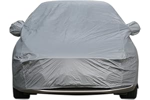 Sipobuy Housse de véhicule universelle, entièrement étanche, anti-rayures, durable, doublée, en coton respirant, très résistante