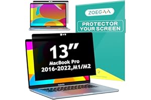 ZOEGAA Schermo della Privacy MacBook Air 13 Pollici (2018-2021, M1)/MacBook PRO 13 in (2016-2022, M1, M2), Magnetico Rimovibile Anti Filtro Luce Blu Privacy Schermo protettore con Copertura Mac 13In Laptop