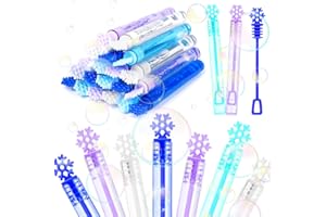 VEYLIN Bubbles For Kids, 20PCS Christmas Bubble Tubes with Wand Christmas Mini Bubble Wands Bubble Kids Party Bag Fillers for Xmas Party Supply