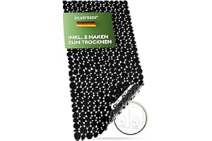 SilverRack DermaSensitivo - Alfombrilla de baño Antideslizante (88 x 40 cm, Antideslizante, 100% Libre de BPA, Color Negro