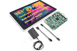 SUNFOUNDER Ultimo 10 pollici DIY Touch Screen All-In-One Solution per Raspberry Pi 5, IPS HD 1280x800 LCD, Built-In 5.1V/5A Output, HDMI, 10 punti, Nessun Driver, altoparlanti, per RPi 5/4/3/Zero 2W