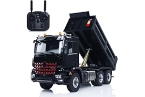 TOUCAN RC HOBBY 3348 6x6 Metallchassis 1/14 RC Hydraulischer Muldenkipper Fernbedienung Kipper 2-Gang-Getriebe Licht Sound HotRC Radio