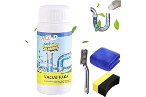‎GIENSLRU Wild Sink and Drain Cleaner, World Sink & Drain Unblocker, Powerful S-ink & D-rain Cleaner, Allfound S-ink and D-rain Clean-er, For Kitchen Bathroom Toilet Shower, Safe for All Surfaces (1 Pcs-110g)