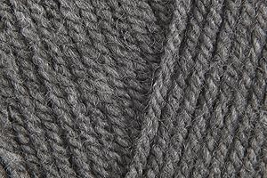 KHASO Sirdar Hayfield Bonus DK Crochet Yarn, 100% Acrylic Double Knitting Wool for Sweaters Jumpers Toys - 100g Ball - Dark Grey Mix (790) - Single (1 Ball)