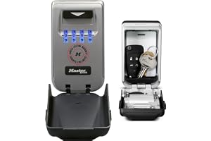 Master Lock nyckelskåp med upplysta rattar [Storlek medium] [Väggmonterad] [Utomhus] - 5425EURD - Nyckellåsskåp