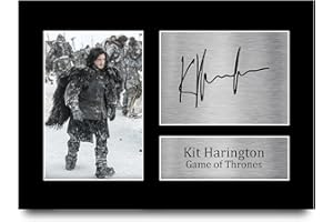 HWC Trading Kit Harington A4 Sin Marco Regalo De Visualización De Fotos De Impresión De Imagen Impresa Autógrafo Firmado Por Game Of Thrones Ventiladores De Programa De Tv