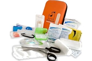 DOGSLIFE Dog First Aid Kit | Includes Over 40 Health Supplies for Dogs | Multi Purpose Pet Aid Kit for All Emergencies | Travel Sized First Aid for Dogs