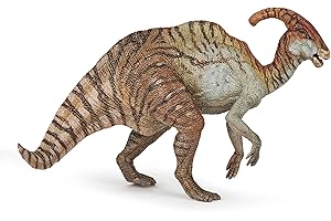Papo - Figurine Parasaurolophus - Jouet Enfant dès 3 Ans - Idée Cadeau Dinosaure - 17,3 x 5,3 x 11,5 cm - Dinosaure Herbivore Crêtacé - Peint à la Main - Collection Les Dinosaures - 55085
