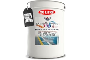 TRADE SUPPLIES UK - Extreme Polyurethane Floor Paint. Durable, Premium-Grade Paint for Concrete, Wood, Garage, Outdoor & Indoor Floors - Light Grey, 20L