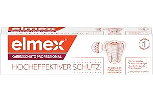 ‎ELMEX elmex Zahnpasta Kariesschutz Professional 75 ml – medizinische Zahnreinigung für hochwirksamen Kariesschutz – mit patentiertem Zuckersäuren-Neutralisator