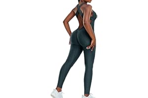 STARBILD Mono Anticelulítico para Mujer, Jumpsuits Deportivo Sexy Push Up, Traje de Yoga para Gimnasio