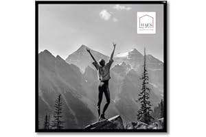 HAES DECO - Cadre Photo/Cadre Mural/Porte Photo Plastique Easy Frame Noir 30x30 cm - EF13B