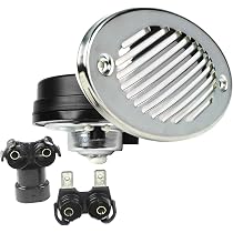 Klaxon De Bateau Encastré En Acier Inoxydable 316 – 12V, 125 DB, étanche, Homologué NMMA, Finition Miroir
