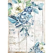 Stamperia - Carta di Riso motivo ortensie - DFS047 - La Bottega delle Idee