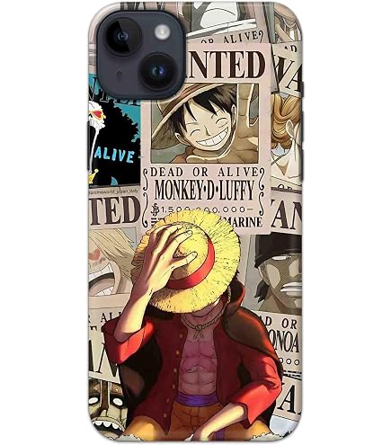 NDCOM for iPhone Xs Max Back Cover Case Anime One Piece Wanted