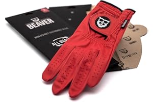BEAVER GOLF Gant de Golf All Season Ultra, Hommes - Cuir Cabretta Premium - Durable - Fait Main