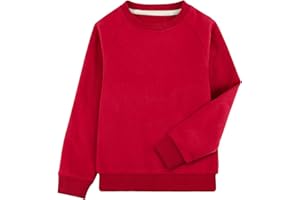 BIG ELEPHANT Felpa Girocollo per Ragazzi – Maglione in Pile Leggero a Manica Lunga per Bambini, Morbido e Caldo