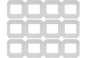 LEMONRUNRUN (12 Stück) Ersatz-Moppauflagen Kompatibel mit ECOVACS Winbot Mini Fensterreinigungroboter Teilenummer W-CC02-0012, Waschbare Mopptücher Zubehör-Set, Moppauflage Nachfüllpackung, Ersatz-Set