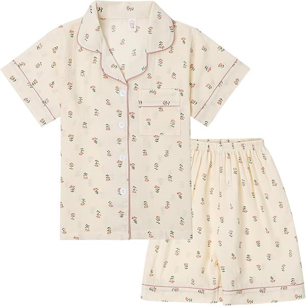 amropi Familie bijpassende zijden pyjama set lange mouwen loungewear 2 stuks nachtkleding voor vrouwen kinderen, Navy-2, 9-10 jaar