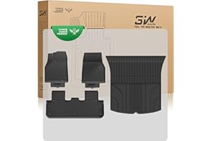 3W Alfombrillas de Coche para Tesla Model Y 2025 2026 Juniper,Incluyendo Alfombrilla de Maletero en Material Thorex™ Premium, Aptas para Todas las Estaciones, Antideslizantes e Impermeables,Accesorios