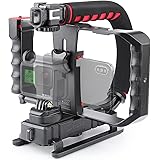 Zeadio Stabilizzatore portatile con Supporto video per telefoni, per Canon Nikon Sony Panasonic Pentax Olympus DSLR Videocame