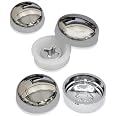 Magic Of Chrome Shower Frame Screw Cover Caps – 6/8g CSK, 13mm OD, Electroplated, 2 Pack