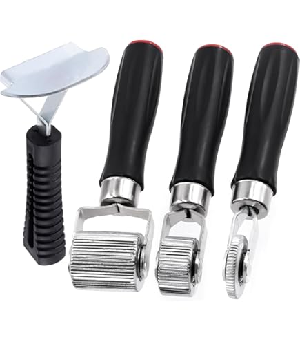 Rollo Applicazione Toppe Strumento Riparazione Pneumatici - Rullo Per Applicazione Toppe - Manico In Legno - Versione Media Kit Rattoppo Camera Aria - Foto 9