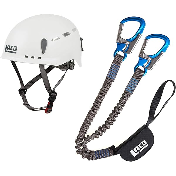 EDELRID Klettersteig-Set + Klettergurt + Helm Komplettpaket - Professionelle Ausrüstung Für Klettersteigtouren