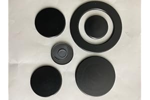 Homely R ARISTON -INDESIT HOTPOINT- 6 piattelli spartifiamma smaltati opachi per 5 fuochi (made in italy)