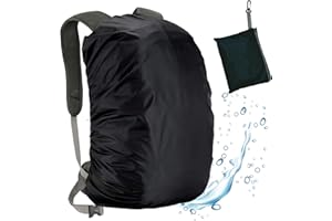mauepersu Housse de Sac à Dos Anti Pluie, Housse de Protection Imperméable Étanche Anti-Pluie Couverture en Facile à Transporter pour Sac à Dos pour Camping Randonnée Trekking Cyclisme