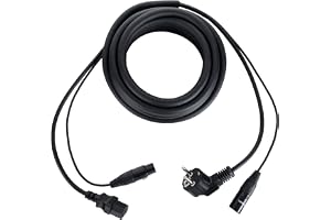 Pronomic Stage EUIECD-5 hybridkabel kalla/DMX – 5 m kombinationskabel för strömförsörjning och DMX-signal – för anslutning av