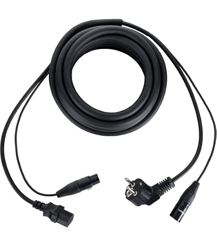 Câble Hybride Pronomic PPD 2.5 Mm² + DMX 3 Broches – Schuko/Powercon 2,5 M