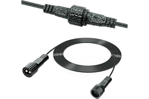 Gcstnn Verlängerungskabel 10M für Weihnachtsbeleuchtung, 2 Polig LED Lichterketten Verlängerungskabel,IP65 Wasserdicht für Aussen Lichter,Eiszapfen Lichter,Netz Lichter,Xmas Lichterkette-Dunkelgrün