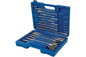 Silverline 196570 Coffret 15 pièces de forets et burins à maçonnerie SDS-Plus