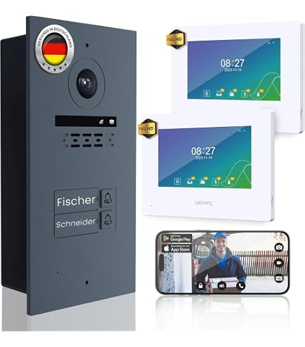 Mathfel WiFi Security Camera – 2-Wire Compatible IP Door Phone Intercom System