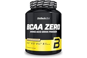 BioTechUSA BCAA Zero - Aminoacidi Essenziali in Polvere | 6g di BCAA con L-Leucina Istantanea | Vegan | Senza Zucchero, Senza Lattosio, Senza Glutine, 700 g, Tè freddo alla pesca