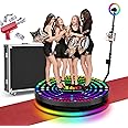 360 Photo Booth Machine for Party (31.5"/80cm), Remote Control Auto Slow Motion 360 Photo Booth Machine, 360 Photo Booth with Flight Case
