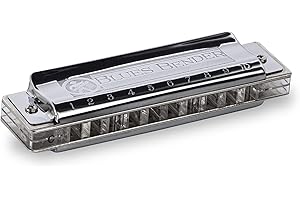 Hohner Blues Bender Armónica, clave de G, acero inoxidable (M586BX-G)