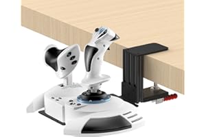 JOYORAN Flight Sim Game Joystick Desk Mount,Hotas Mount - Compatible with Thrustmaster T. Flight Hotas One/4/X,Sol-R2/Sol-R1,SimTask Farmstick,WINWING URSA MINOR Series,G Extreme 3D Pro,Turtle Beach