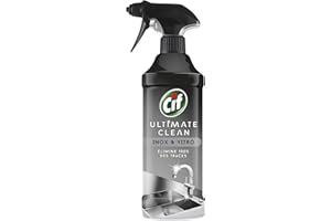 CIF Pistolet Spray Nettoyant Ultimate Clean Inox/Vitro 435 ml