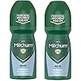 Mitchum Roll-On Anti-Perspirant and Deodorant for Men | Powerful Anti-Sweat | Unscented 3.4 Oz (Pack of 2)