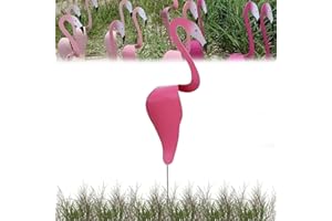 CXINLky Tanzende Vögel, Flamingo Garten Metallkunst Deko, Flamingo Windspiel Windspiele für Den Garten, Tanzende Vögel für den Hof, wirbelnder Flamingo, Windskulptur für Gartendeko-Rosarot